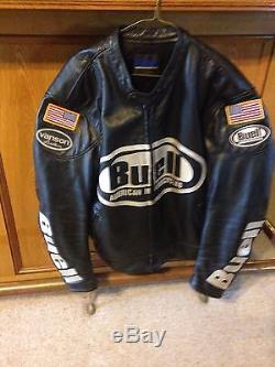 Buell Vanson Leather Jacket Size XL