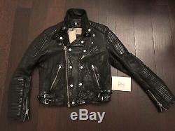 burberry brit leather biker jacket