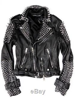 burberry studded leather jacket
