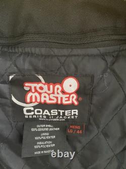 100% Genuine Leather Tourmaster Motorcycle Coastal Series II Jacket Sz Men L 44