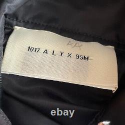 1017 ALYX 9SM Jacket Technical Zip-Up Nylon Buckle Hooded XL Black Pockets