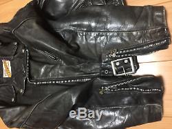118 38 perfecto schott cowhide leather double motorcycle jacket racer 618