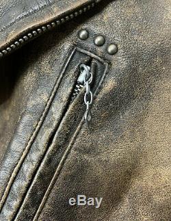 $1800 DOUBLE RL Ralph Lauren RRL Thunderbird Studded Motorcycle Leather Jacket 2