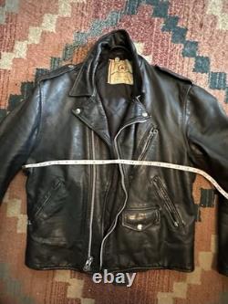 1950s Vintage Beck Northeaster Leather Motorcycle Jacket Mens M