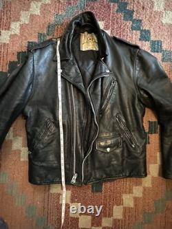 1950s Vintage Beck Northeaster Leather Motorcycle Jacket Mens M
