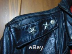 1950s Vintage Original HERCULES Leather Jacket AZTEC M/C CLUB National City CA
