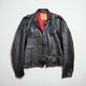 1960s 70 Herm's Leathertogs Steerhide Leather Motorcycle Cafe Racer Jacket Sz 50