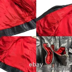 1960s 70 Herm's Leathertogs Steerhide Leather Motorcycle Cafe Racer Jacket Sz 50