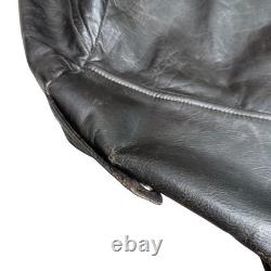 1960s 70 Herm's Leathertogs Steerhide Leather Motorcycle Cafe Racer Jacket Sz 50