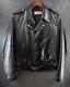 1960s Vintage HARLEY DAVIDSON Leather Jacket Size 42 Black Motorcycle
