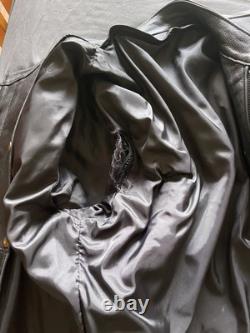 1980s Vintage Leather Biker Jacket Size XL