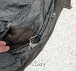 1990s vintage LAMBSKIN leather bomber L brown MAD MAX patina motorcycle Y2K