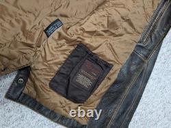 1990s vintage MAD MAX leather jacket PATINA brown leather XL motorcycle 46 rogue