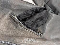1990s vintage MOTORCYCLE leather jacket 2XL brown PATINA distressed MAD MAX