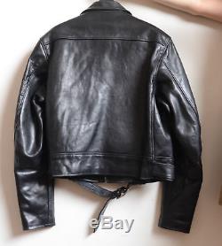 2002 Yohji Yamamoto Pour Homme Motorcycle Black Leather Jacket