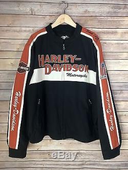 2003 Harley Davidson 100th Anniversary Men's Cotton Motorcycle Jacket 2XL MINT
