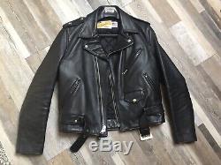2018 Schott Perfecto 613 One Star Steerhide Leather Jacket Size 42