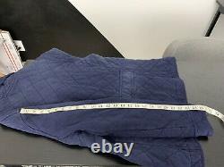 $298 Polo Ralph Lauren Medium Navy Quilted Shawl Jacket Blazer Utility RRL Coat