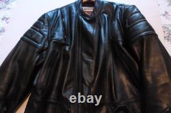 2 Vintage Xpert & first gear cycle Leather Jacket xxL & 48 Large Armor