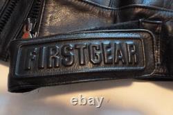 2 Vintage Xpert & first gear cycle Leather Jacket xxL & 48 Large Armor