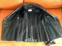 $3400 Maison Martin Margiela Biker Moto Leather Jacket Dark Green Sz 42 Italy