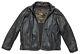 $398 Tommy Bahama Mens Motorcycle Jacket Distressed Leather Black Rocker Coat XL