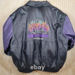 3XL Easyriders Minneapolis Black Riding Leather Motorcycle Embroidered Jacket