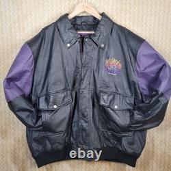 3XL Easyriders Minneapolis Black Riding Leather Motorcycle Embroidered Jacket