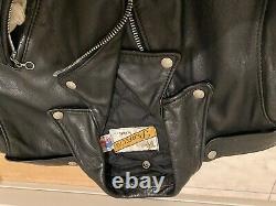 40 perfecto schott 618 or 118 double leather motorcycle jacket 641