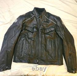 4XL Firstgear Motorcycle Scout Armored Leather Jacket