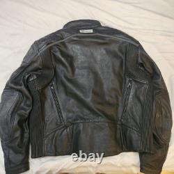 4XL Firstgear Motorcycle Scout Armored Leather Jacket