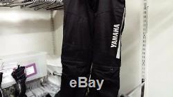 5 pc Yamaha Touring Black Textile Motorcycle Motor Bike Outfit & Glove Preowned