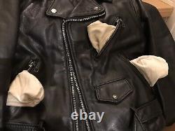 618 38 perfecto schott steerhide double leather motorcycle jacket 641 118