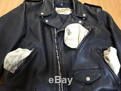 618 38 schott perfecto steerhide leather double motorcycle jacket racer 641