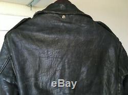 70's Vintage Schott Perfecto Motorcycle Leather Jacket 40 biker punk lp 618 118