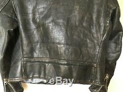 70's Vintage Schott Perfecto Motorcycle Leather Jacket 40 biker punk lp 618 118