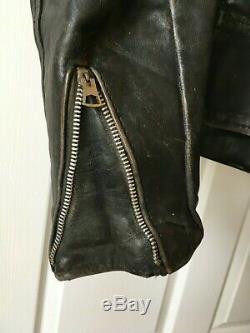 70's Vintage Schott Perfecto Motorcycle Leather Jacket 40 biker punk lp 618 118