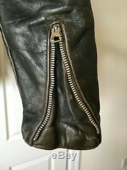 70's Vintage Schott Perfecto Motorcycle Leather Jacket 40 biker punk lp 618 118