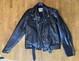 70s 80s Berman's Vintage Leather Black Motorcycle Punk Jacket 40 Reg Brando -ish