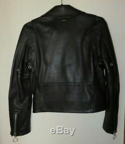 $745 The Arrivals NYC Faelke Zero Modular Black Leather Moto Biker Jacket XS/S