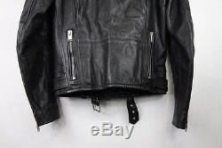 $7k Saint Laurent Multi Zip Leather Jacket Hedi Slimane Paris Black Biker 44 46