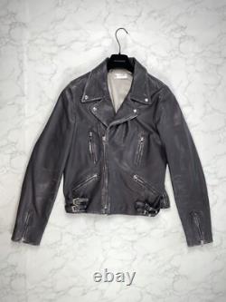 80% OFF? SALE Faith Connexion 70'S Biker Leather Jacket Sz. L