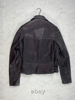 80% OFF? SALE Faith Connexion 70'S Biker Leather Jacket Sz. L