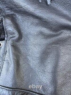 80s/90s Vintage Men's Leather Fringe Biker Jacket Sturgis 95