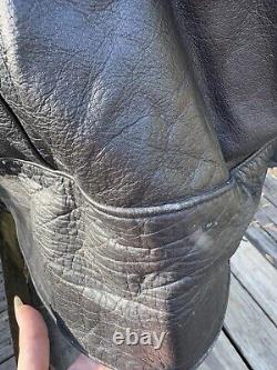 80s/90s Vintage Men's Leather Fringe Biker Jacket Sturgis 95