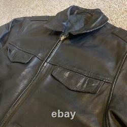 90s German Leather Police Jacket