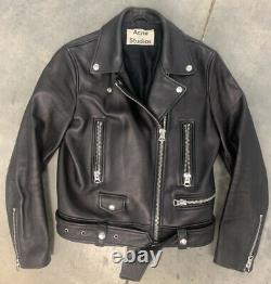 ACNE STUDIOS Mock Leather Jacket, Black. 38