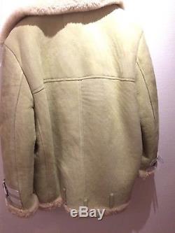 ACNE STUDIOS Shearling Velocite Suede Leather Jacket (size 38)