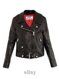 ACNE Studios Original Mape Leather Moto Jacket Size EU 40 US 8
