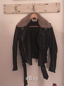 ACNE leather Motorcycle Jacket Mape 34